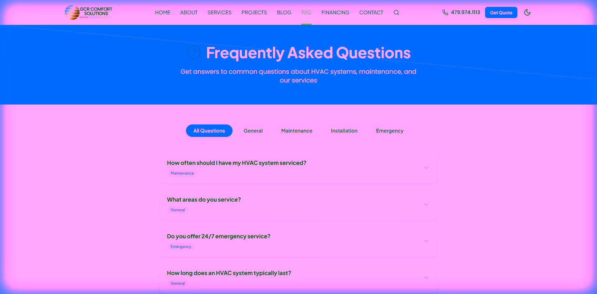 FAQ Page